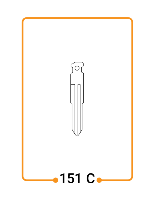 151c تیغه پراید برنجی