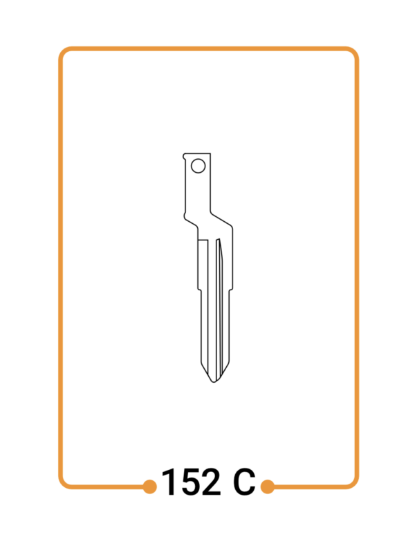 152c تیغه پرایدکج برنجی
