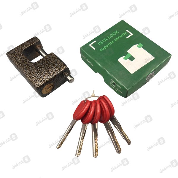 قفل کتابی ایساتیس چدنی دوبل چکشی