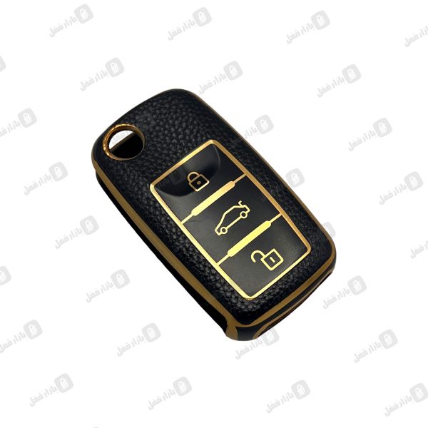 731 کاور ریموت سمند مشکی طلایی
