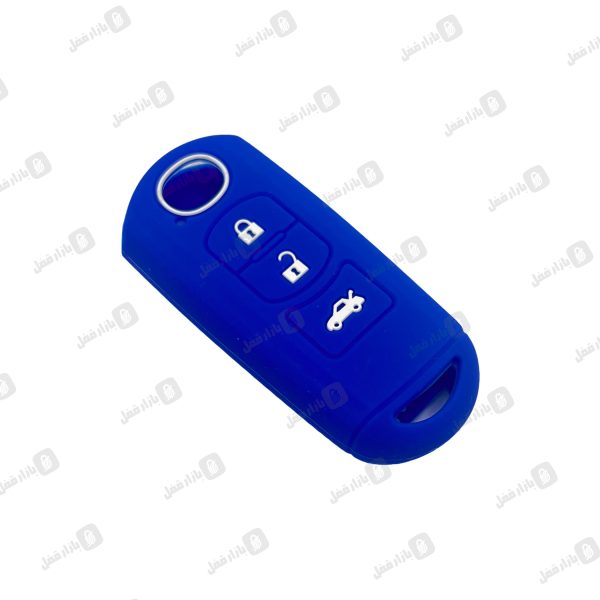 958 کاور ریموت ژله ای مزدا کی لس 3دکمه ابی