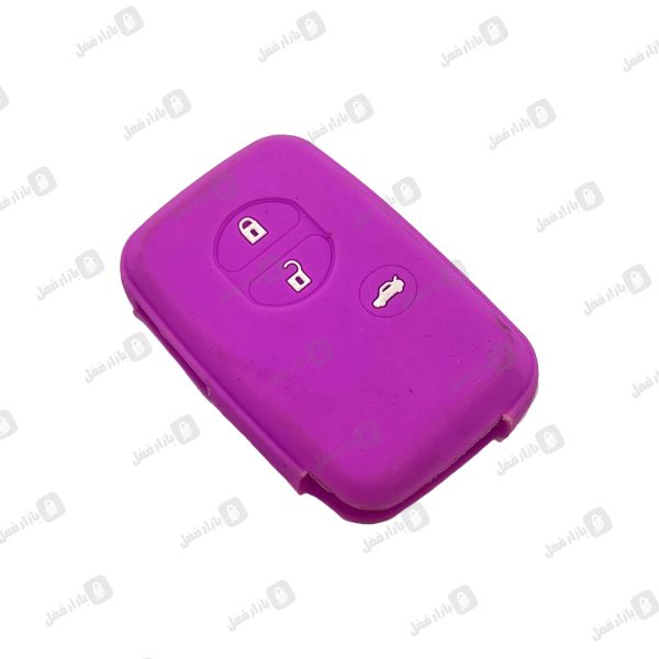 870 کاور ریموت ژله ای تویوتا 4دکمه بنفش