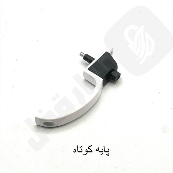 دستگیره یو پی وی سی پنجره ریلی سفید پین کوتاه