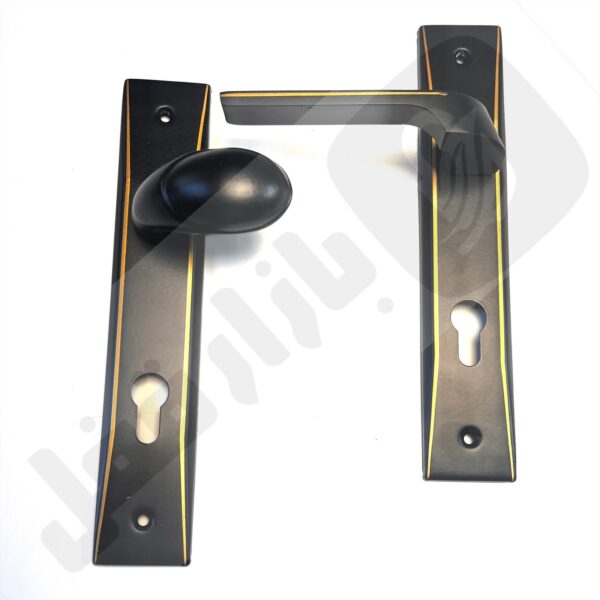 دستگیره اکالوکس 810 مشکی طلایی اپارتمانی