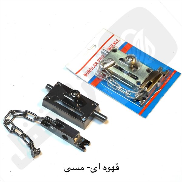 زنجیر پشت درب کشویی مشکی